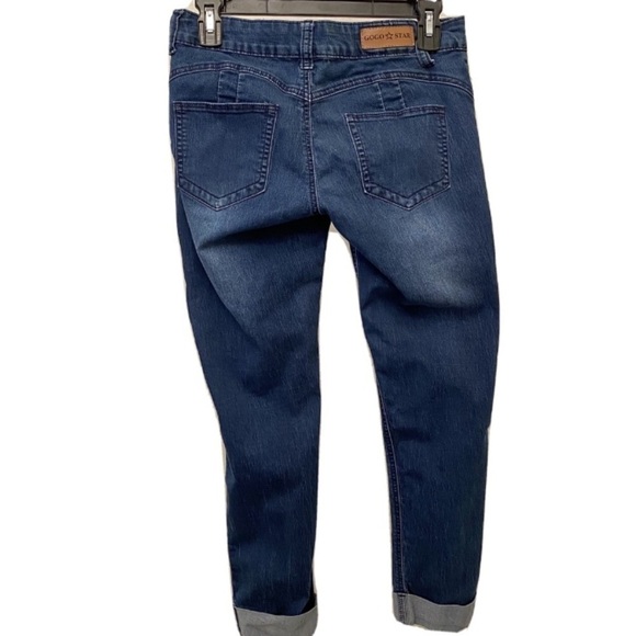GOGO STAR Ankle Crop Jeans Cuffed. Size 5 - Picture 3 of 5